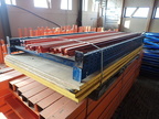 3.6 lfm Regalanlage, ca. 1.8 m H, 1.01 m breit mit 4 Stk. Doka-Platten + Balken 3.6 lfm Regalanlage, ca. 1.8 m H, 1.01 m breit mit 4 Stk. Doka-Platten + Balken