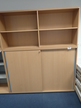 HALI Aktenschrank mit Schiebetür 120 x 43 x 116 cm, 3 Ordner hoch + Aufsatz Aktenregal offen 120 x 75 cm HALI Aktenschrank mit Schiebetür 120 x 43 x 116 cm, 3 Ordner hoch + Aufsatz Aktenregal offen 120 x 75 cm