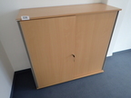 HALI Aktenschrank mit Schiebetür 120 x 43 x 116 cm, 3 Ordner hoch HALI Aktenschrank mit Schiebetür 120 x 43 x 116 cm, 3 Ordner hoch
