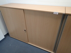 HALI Aktenschrank mit Schiebetür 160 x 43 x 116 cm, 3 Ordner hoch HALI Aktenschrank mit Schiebetür 160 x 43 x 116 cm, 3 Ordner hoch