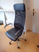 Bürodrehstuhl schwarz mit Armlehne Bürodrehstuhl schwarz mit Armlehne