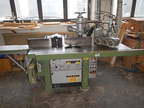Martin Tischfräse Modell T25, max. fräsen 270 mm, max. schnitzen 400 mm, 380 V, mit Vorschubapparat und Kreissäge, Tischgröße 2700 x 400 mm + Hebor H 50 Martin Tischfräse Modell T25, max. fräsen 270 mm, max. schnitzen 400 mm, 380 V, mit Vorschubapparat und Kreissäge, Tischgröße 2700 x 400 mm + Hebor H 50
