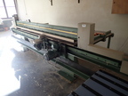 Langzauner Furnier-Zuschnitt- und Fügemaschine, BJ 1988, Maße: L 5000 x T 1900 x H 1300 mm Langzauner Furnier-Zuschnitt- und Fügemaschine, BJ 1988, Maße: L 5000 x T 1900 x H 1300 mm