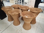 ca. 6 Stk. Rattan-Verkaufskörbe ca. 6 Stk. Rattan-Verkaufskörbe