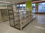 Doppelregal mit stirnseitigem Element ca. 375 x 150 x 163 cm Doppelregal mit stirnseitigem Element ca. 375 x 150 x 163 cm