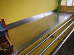 Edelstahl-Abdeckplatte gekantet ca. B 248 x T 75 cm Edelstahl-Abdeckplatte gekantet ca. B 248 x T 75 cm