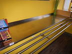 Edelstahl-Abdeckplatte gekantet ca. B 248 x T 95 cm Edelstahl-Abdeckplatte gekantet ca. B 248 x T 95 cm