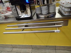 ca. 1.1 lfm x T 33 cm Tablett-Alu-Leiste ca. 1.1 lfm x T 33 cm Tablett-Alu-Leiste