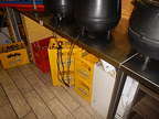 Edelstahl Arbeitsplatte ca. 246 x 77 cm Edelstahl Arbeitsplatte ca. 246 x 77 cm