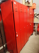 4 Stk. 4teilige Spinde in Rot ca. B 118 x T 51 x H 187 cm 4 Stk. 4teilige Spinde in Rot ca. B 118 x T 51 x H 187 cm