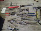 Werkzeugkiste mit Handwerkzeug bestückt Werkzeugkiste mit Handwerkzeug bestückt