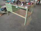 Werkbank mit Ladenteil ca. 150 x 70 x 92 cm mit 3 Laden, Fab. Lista Werkbank mit Ladenteil ca. 150 x 70 x 92 cm mit 3 Laden, Fab. Lista