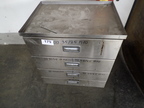 Edelstahl-Werkbank 59 x 44 x 70 cm mit Restinhalt Edelstahl-Werkbank 59 x 44 x 70 cm mit Restinhalt