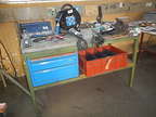 Werkbank ohne Inhalt ca. 160 x 70 x 91 cm mit 3 Laden Werkbank ohne Inhalt ca. 160 x 70 x 91 cm mit 3 Laden