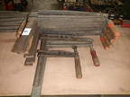6 Stk. Schraubzwingen L ca. 45 cm, Ausladung 50 cm + 3 Stk. gemischt 6 Stk. Schraubzwingen L ca. 45 cm, Ausladung 50 cm + 3 Stk. gemischt