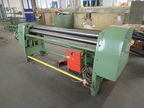 Elektromechanische Blecheinrollmaschine Fab. FASTI, 1.5 kW, 3 Walzen, mit CE-Prüfzeichen, Modell 106-20-2, Leistung 2040 x 2 mm, Gewicht 1060 kg, Gesamtmaße: ca. L 3200 x B 900 x H 1100 mm Elektromechanische Blecheinrollmaschine Fab. FASTI, 1.5 kW, 3 Walzen, mit CE-Prüfzeichen, Modell 106-20-2, Leistung 2040 x 2 mm, Gewicht 1060 kg, Gesamtmaße: ca. L 3200 x B 900 x H 1100 mm
