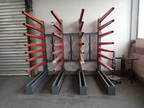 Kragarm-Regalanlage inkl. 7 Ausleger pro Regalsteher - 4 Stk. Regalsteher mit Querverbinder, Maße ca. L 250 x T 178 x H 240 cm, Tiefe Ausleger 150 cm Kragarm-Regalanlage inkl. 7 Ausleger pro Regalsteher - 4 Stk. Regalsteher mit Querverbinder, Maße ca. L 250 x T 178 x H 240 cm, Tiefe Ausleger 150 cm