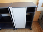 Akten-Rolloschrank anthrazit, 3 Ordnerhöhen Akten-Rolloschrank anthrazit, 3 Ordnerhöhen