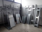verzinkte Lagerregale Fachbodenlast ca. 80kg - Länge der Böden 100 cm / Tiefen: 25,30,40,60,80 cm inkl.22 Stehern = ca. 21 lfm Regalanlage ( ohne Gitterboxen ) verzinkte Lagerregale Fachbodenlast ca. 80kg - Länge der Böden 100 cm / Tiefen: 25,30,40,60,80 cm inkl.22 Stehern = ca. 21 lfm Regalanlage ( ohne Gitterboxen )