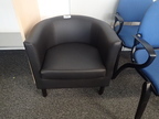 Sitzsofa Halbschale schwarz Sitzsofa Halbschale schwarz