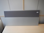 Schreibtisch-Raumteil-Pinnwand ca. 170 x 75 cm, mit Montagekonsole, beidseitig mit grauer Pinnwand, Schreibtisch-Raumteil-Pinnwand ca. 170 x 75 cm, mit Montagekonsole, beidseitig mit grauer Pinnwand,
