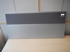 Schreibtisch-Raumteil-Pinnwand ca. 170 x 75 cm, mit Montagekonsole, beidseitig mit grauer Pinnwand, Schreibtisch-Raumteil-Pinnwand ca. 170 x 75 cm, mit Montagekonsole, beidseitig mit grauer Pinnwand,