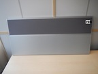 Schreibtisch-Raumteil-Pinnwand ca. 170 x 75 cm, mit Montagekonsole, beidseitig mit grauer Pinnwand, Schreibtisch-Raumteil-Pinnwand ca. 170 x 75 cm, mit Montagekonsole, beidseitig mit grauer Pinnwand,