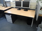 BENE Schreibtisch ausziehbar ca. B 80 x L 160 x H 73 cm BENE Schreibtisch ausziehbar ca. B 80 x L 160 x H 73 cm