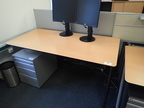 BENE Schreibtisch ausziehbar ca. B 80 x L 160 x H 73 cm BENE Schreibtisch ausziehbar ca. B 80 x L 160 x H 73 cm
