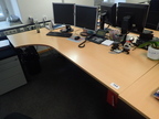 Schreibtisch-Winkelkombination ca. L 200 x B 80 - 120 cm Schreibtisch-Winkelkombination ca. L 200 x B 80 - 120 cm