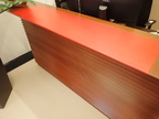 Empfangs-Eckpult ca. B 110 x L 200 x H 100 cm Empfangs-Eckpult ca. B 110 x L 200 x H 100 cm