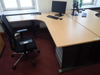 Schreibtisch-Winkelkombination ca. L 200 x B 80 - 120 cm + Anbauteil 80 x 60 cm Schreibtisch-Winkelkombination ca. L 200 x B 80 - 120 cm + Anbauteil 80 x 60 cm