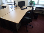 Schreibtisch-Winkelkombination ca. L 200 x B 80 - 120 cm Schreibtisch-Winkelkombination ca. L 200 x B 80 - 120 cm