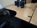 Schreibtisch-Winkelkombination ca. L 200 x B 80 - 120 cm Schreibtisch-Winkelkombination ca. L 200 x B 80 - 120 cm