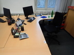 Schreibtisch-Winkelkombination ca. L 200 x B 80 - 120 cm + Anbauteil 80 x 60 cm Schreibtisch-Winkelkombination ca. L 200 x B 80 - 120 cm + Anbauteil 80 x 60 cm