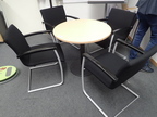 Besprechungstisch DM 80 cm + 4 Besprechungsstühle Besprechungstisch DM 80 cm + 4 Besprechungsstühle