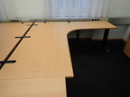 Schreibtisch-Winkelkombination ca. L 200 x B 80 - 120 cm + Anbauteil 80 x 60 cm Schreibtisch-Winkelkombination ca. L 200 x B 80 - 120 cm + Anbauteil 80 x 60 cm