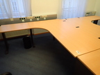 Schreibtisch-Winkelkombination ca. L 200 x B 80 - 120 cm + Anbauteil 80 x 60 cm Schreibtisch-Winkelkombination ca. L 200 x B 80 - 120 cm + Anbauteil 80 x 60 cm