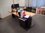 Schreibtisch-Winkelkombination ca. L 200 x B 80 - 120 cm + Anbauteil 60 x 60 cm Schreibtisch-Winkelkombination ca. L 200 x B 80 - 120 cm + Anbauteil 60 x 60 cm