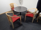 Besprechungstisch DM 80 cm + 3 Besprechungsstühle Besprechungstisch DM 80 cm + 3 Besprechungsstühle
