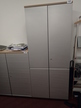 BENE Aktenschrank ca. B 80 x 193 x 45 cm, Front Silber BENE Aktenschrank ca. B 80 x 193 x 45 cm, Front Silber
