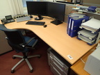 Schreibtisch-Winkelkombination ca. L 200 x B 80 - 120 cm Schreibtisch-Winkelkombination ca. L 200 x B 80 - 120 cm
