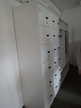 Garderobe mit 18teiligem Handtaschenschrank ca. L 287 x T 55 x H 220 cm Garderobe mit 18teiligem Handtaschenschrank ca. L 287 x T 55 x H 220 cm