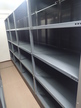 Fachboden-Regalanlage (Schraubsystem), mit 4 Fachebenen, ca. L 385 x T 60 x H 202 cm - Selbstabbau, ohne Inhalt Fachboden-Regalanlage (Schraubsystem), mit 4 Fachebenen, ca. L 385 x T 60 x H 202 cm - Selbstabbau, ohne Inhalt