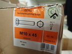 Senkkopfschrauben ohne Schaft M10-45 a 450 Stk. Senkkopfschrauben ohne Schaft M10-45 a 450 Stk.