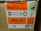 Torbandschrauben M10 X 45, Flach-Rundkopf-Vierkantansatz a 450 Stk. Torbandschrauben M10 X 45, Flach-Rundkopf-Vierkantansatz a 450 Stk.