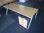Schreibtisch, Arbeitsplatte Buche ca. 180 x 80 cm Schreibtisch, Arbeitsplatte Buche ca. 180 x 80 cm