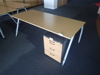 Schreibtisch, Arbeitsplatte Buche ca. 180 x 80 cm Schreibtisch, Arbeitsplatte Buche ca. 180 x 80 cm