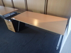 Schreibtisch, Arbeitsplatte Buche ca. 160 x 80 cm Schreibtisch, Arbeitsplatte Buche ca. 160 x 80 cm