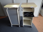 BENE Caddy mobil, 2 Ordnerhöhen, mit Rollo in Silber, Deckplatte Ahorn + 1 Schreibtisch-Auszugslade, Maße ca.: 55 x 55 x 110 cm BENE Caddy mobil, 2 Ordnerhöhen, mit Rollo in Silber, Deckplatte Ahorn + 1 Schreibtisch-Auszugslade, Maße ca.: 55 x 55 x 110 cm